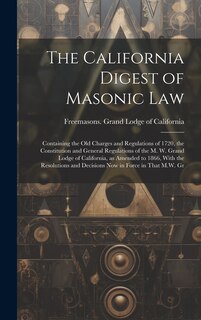 Front cover_The California Digest of Masonic Law