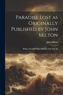 Couverture_Paradise Lost as Originally Published by John Milton