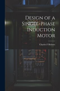 Front cover_Design of a Single-phase Induction Motor