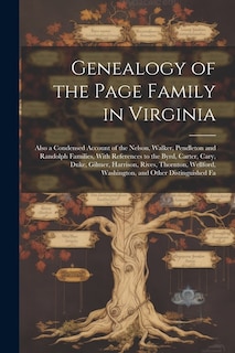 Couverture_Genealogy of the Page Family in Virginia