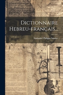 Front cover_Dictionnaire Hebreu-français...