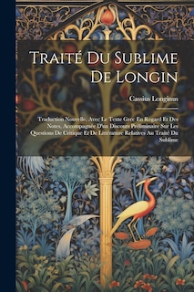 Front cover_Traité Du Sublime De Longin