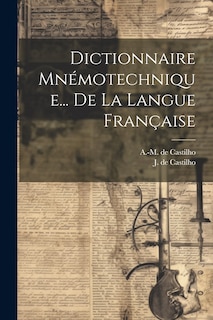 Couverture_Dictionnaire Mnémotechnique... De La Langue Française
