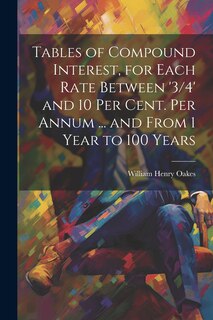 Couverture_Tables of Compound Interest, for Each Rate Between '3/4' and 10 Per Cent. Per Annum ... and From 1 Year to 100 Years