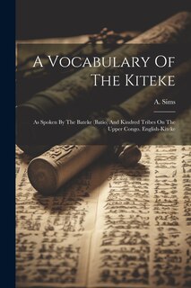 Couverture_A Vocabulary Of The Kiteke