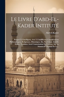 Front cover_Le Livre D'abd-el-kader Intituté