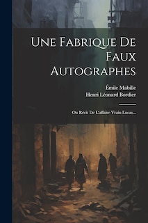 Front cover_Une Fabrique De Faux Autographes