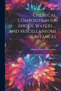 Front cover_Chemical Composition of Foods, Waters ... and Miscellaneous Substances