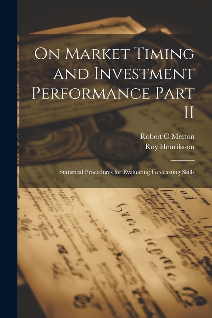 Couverture_On Market Timing and Investment Performance Part II