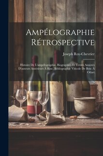 Front cover_Ampélographie Rétrospective