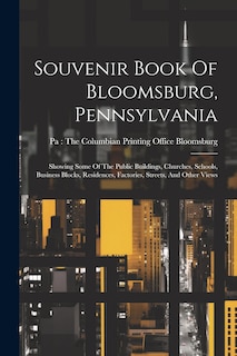 Front cover_Souvenir Book Of Bloomsburg, Pennsylvania