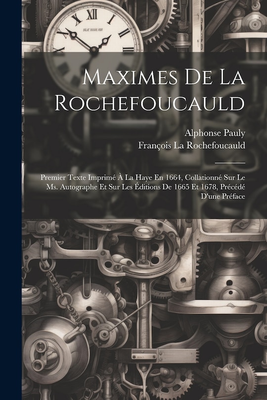 Front cover_Maximes De La Rochefoucauld