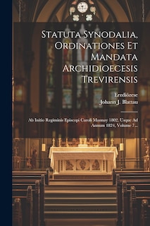Couverture_Statuta Synodalia, Ordinationes Et Mandata Archidioecesis Trevirensis