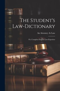 Front cover_The Student's Law-Dictionary