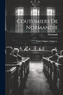 Front cover_Coutumiers De Normandie