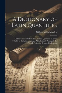 Couverture_A Dictionary of Latin Quantities