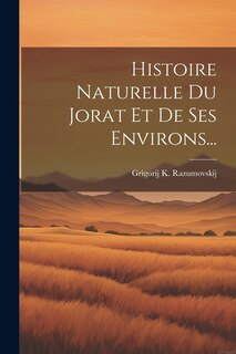 Front cover_Histoire Naturelle Du Jorat Et De Ses Environs...