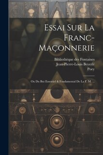 Front cover_Essai Sur La Franc-maçonnerie