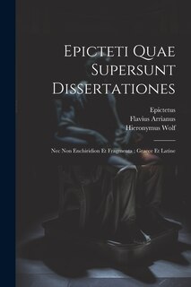 Front cover_Epicteti Quae Supersunt Dissertationes