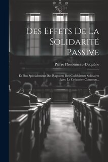 Couverture_Des Effets De La Solidarit&eacute; Passive