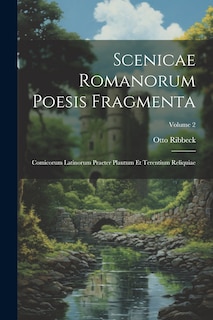 Front cover_Scenicae Romanorum Poesis Fragmenta