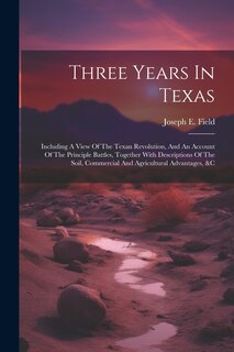 Couverture_Three Years In Texas