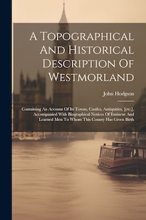 Couverture_A Topographical And Historical Description Of Westmorland