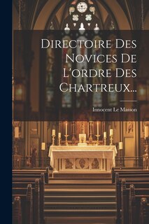 Front cover_Directoire Des Novices De L'ordre Des Chartreux...