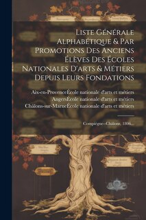 Front cover_Liste Générale Alphabétique & Par Promotions Des Anciens Élèves Des Écoles Nationales D'arts & Métiers Depuis Leurs Fondations