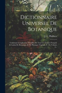 Front cover_Dictionnaire Universel De Botanique