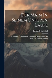 Front cover_Der Main In Seinem Unteren Laufe