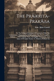 Couverture_The Pràkrita-prakàsa