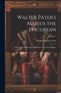 Couverture_Walter Pater's Marius the Epicurean