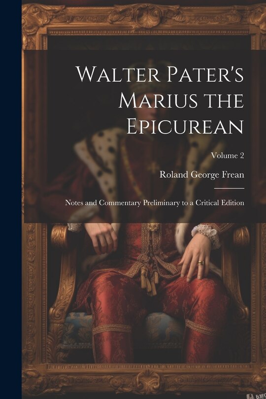 Couverture_Walter Pater's Marius the Epicurean