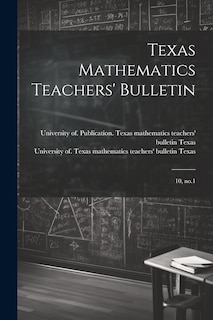 Couverture_Texas Mathematics Teachers' Bulletin