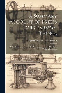 Couverture_A Summary Account of Prizes for Common Things