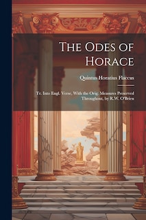 Couverture_The Odes of Horace