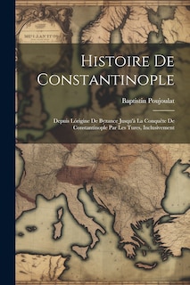 Front cover_Histoire De Constantinople