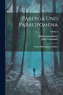 Front cover_Parerga Und Paralipomena