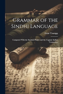 Couverture_Grammar of the Sindhi Language