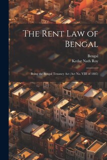 Front cover_The Rent Law of Bengal