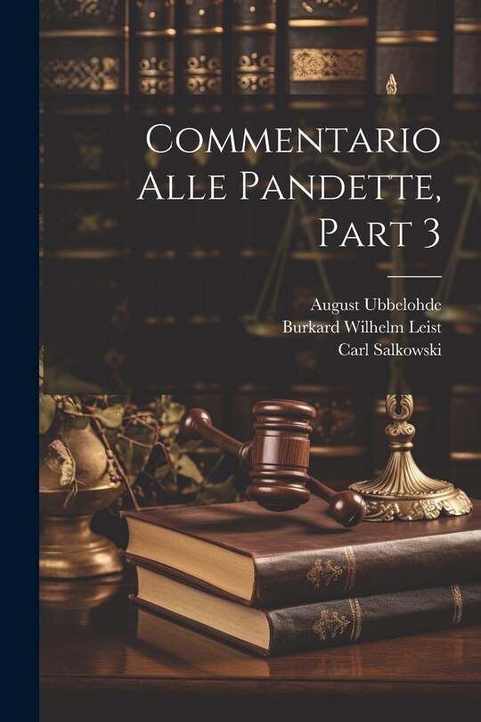 Front cover_Commentario Alle Pandette, Part 3