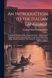 Front cover_An Introduction to the Italian Language