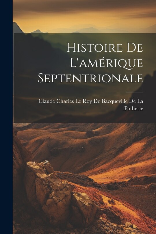 Front cover_Histoire De L'amérique Septentrionale