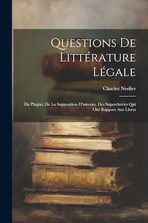 Front cover_Questions De Littérature Légale