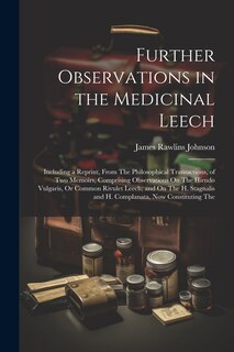 Front cover_Further Observations in the Medicinal Leech