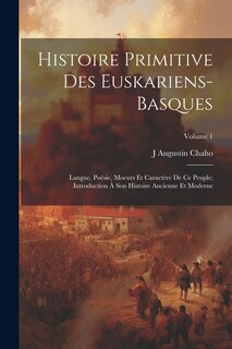 Couverture_Histoire Primitive Des Euskariens-Basques