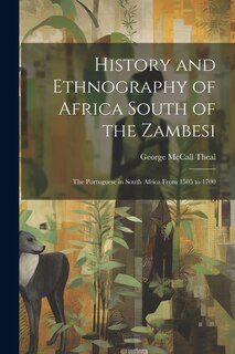 Couverture_History and Ethnography of Africa South of the Zambesi