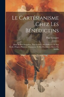Front cover_Le Cartésianisme Chez Les Bénédictins