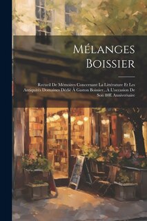 Front cover_Mélanges Boissier